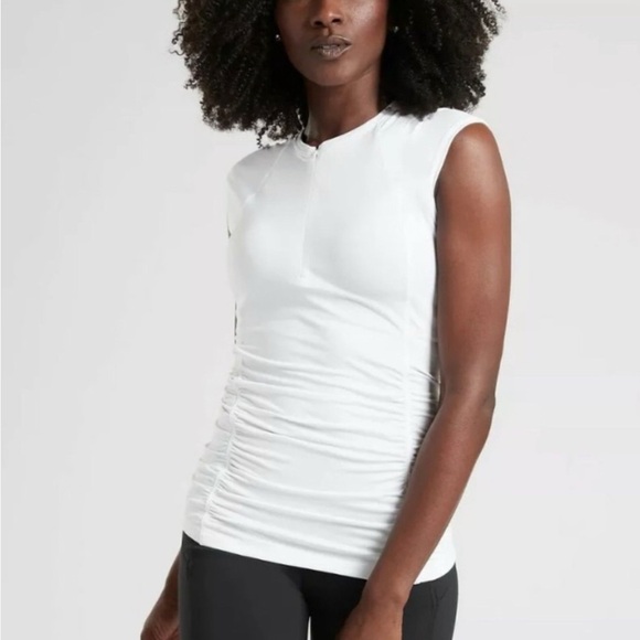 Athleta | Pacifica Contoured Tank Top | White | Sz XSP - Picture 1 of 10